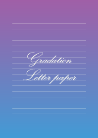 Gradation Letter paper - Sumire -