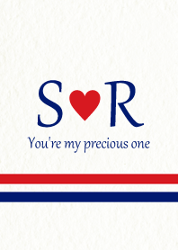 S&R イニシャル -Red & Blue-