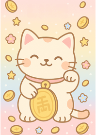 แมวกวักนำโชคดีร่ำรวยเงินทองงาน