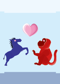 ekst Blue (Horse) Love Red (Monkey)