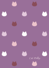 Cat Polka[Mauve]