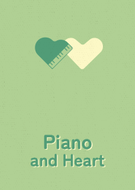 Piano and Heart spring meadow