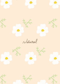 Small floral pattern natural8
