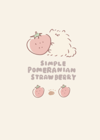 simple pomeranian strawberry beige.