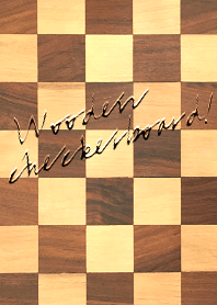 Wooden checkerboard!