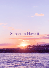 Sunset in Hawaii 5