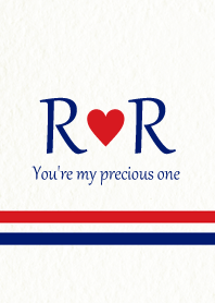 R&R Initial -Red & Blue-