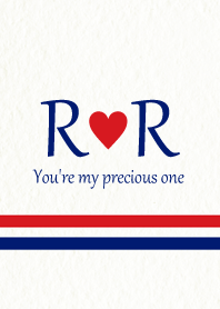 R&R イニシャル -Red & Blue-
