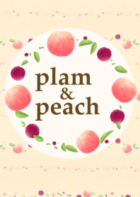 plum & peach circle