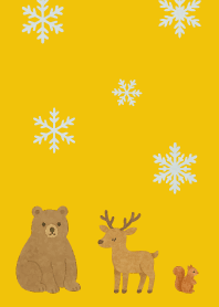 Nordic Animal01 on yellow