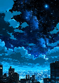 都会の星空