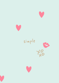 Simple XOXO Heart13 from Japan