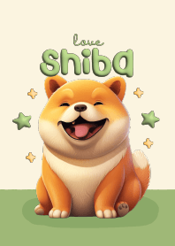 Shiba Dog Love : Green