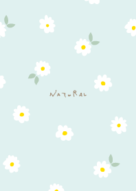 Small white flower pattern leaves4 Japan
