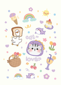 Cat Cute Dino : minimal 300%