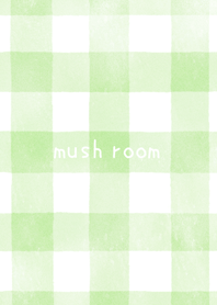 水彩チェック（グリーン） mush