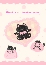 Black cat, broken pole2