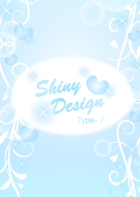 Shiny Design Type-J 水色＆ハート