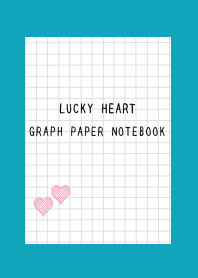 LUCKY HEART GRAPH PAPER-VIRIDIAN