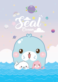 Seal Sea Waves Pastel