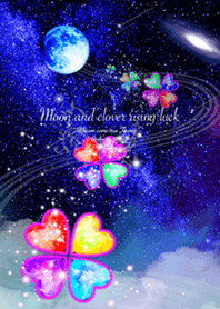 Moon and clover rising luck space #