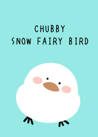CHUBBY SNOW FAIRY BIRD-BLUE GREENj