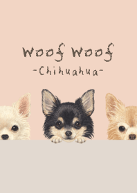 Woof Woof - Chihuahua L - SHELL PINK