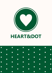 HEART&DOT -DARKGREEN-