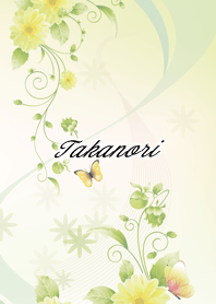 たかのり用 Butterflies and flowers
