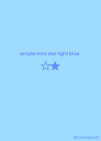 simple mini star light blue