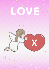 ハートと天使『Ｘ』 LOVE