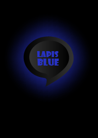 Lapis Blue Button In Black V.4