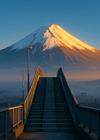 夜明けの富士