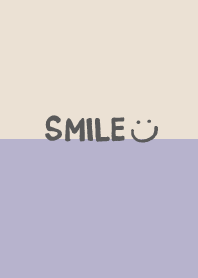 Simple smile Beige and purple13