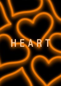 Neon Heart is Full Orange 36