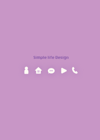 Simple life design -lilac-