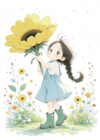 Girl and Flower V.44