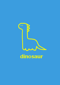 simple dinosaur (blue yellow)