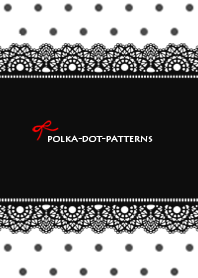 monochrome-polka-dot patterns-white