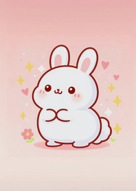 Cute White Bunny 05