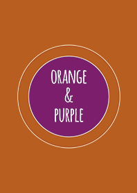 Orange & Purple (Bicolor) / Line Circle