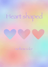 Heart shaped ~rainbow color~