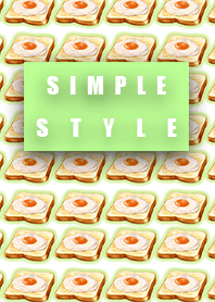 Friendly fried eggy toasty green