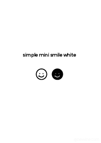 simple mini smile white