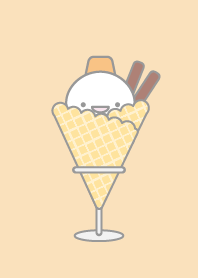 11：アイスクリーム：オレンジスノーマン