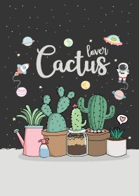 Cactus Lover (Black Space)