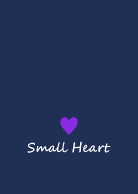 Small Heart *Navy Purple 15*