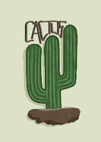 Green cute cactus