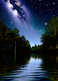 Beautiful starry night view#950