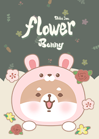 misty cat-Shiba Inu Flower Bunny green